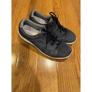 Aravon Womens Lia Tie CH6061 Size 7.5 Blue Lace Up Washable Comfort Sneakers